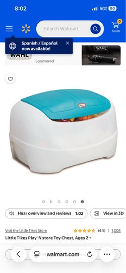 Little tikes toy box