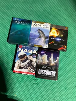 Wildlife & NASA series DVD lot- The Universe, Shark Week,NASA, Voyage of Discovery,etc 18 DVDs