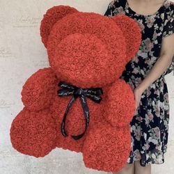 Flower Bear Rose Bear For Valentines Birthdays Anniversary 
