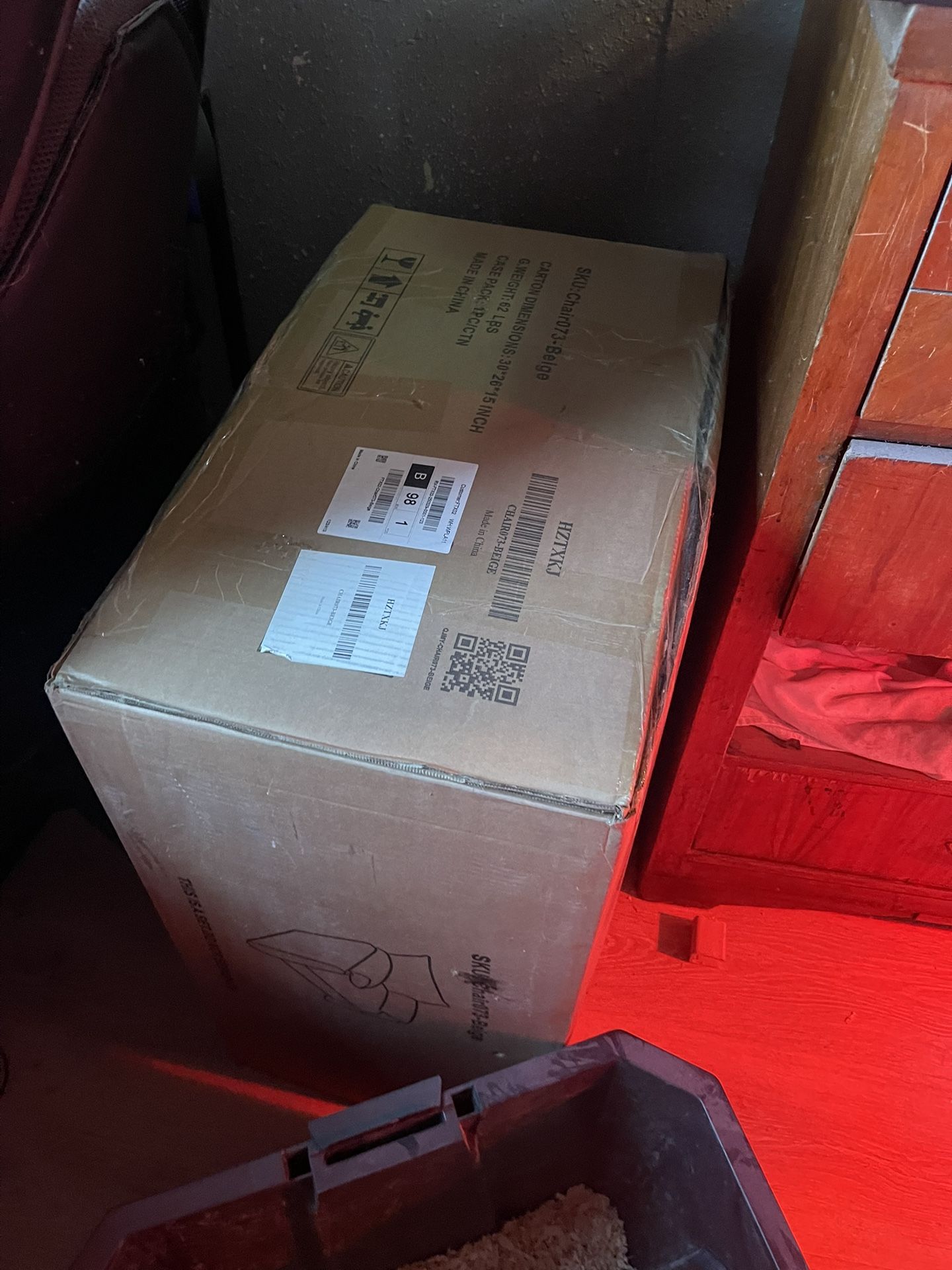 Chenille Oversized Chair *UNOPENED*