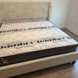 NEW MATTRESS KING SIZE PLUSH WITH BOX SPRING