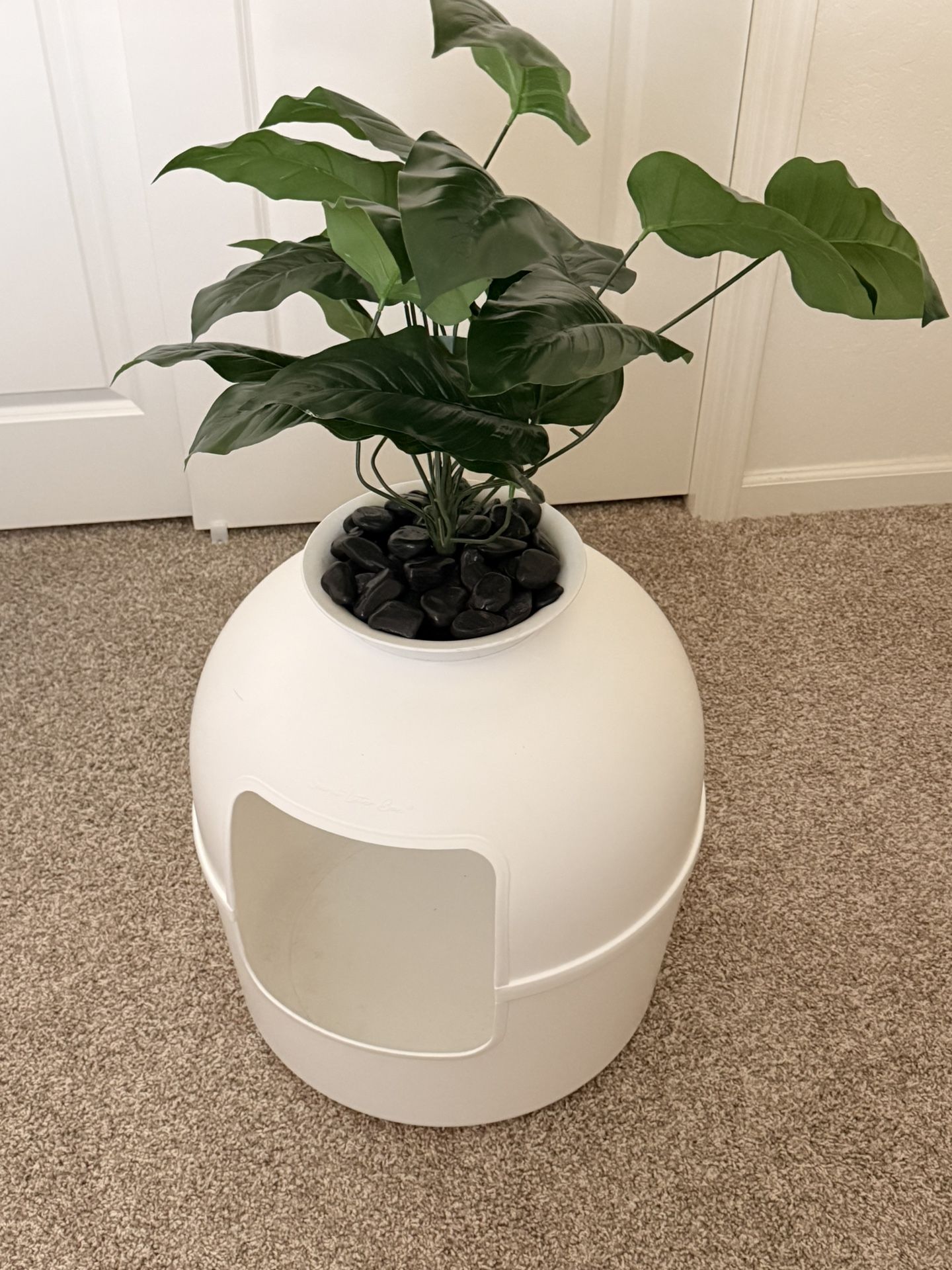 Flower Pot Kitty Litter Box