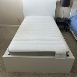 Twin Bed with mattress - Ikea Malm