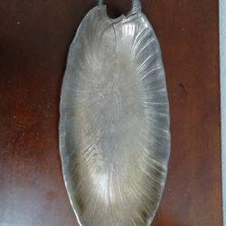 Wilcox International Silver leaf tray, 12-1/2" long

