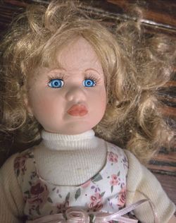 vintage-style porcelain doll