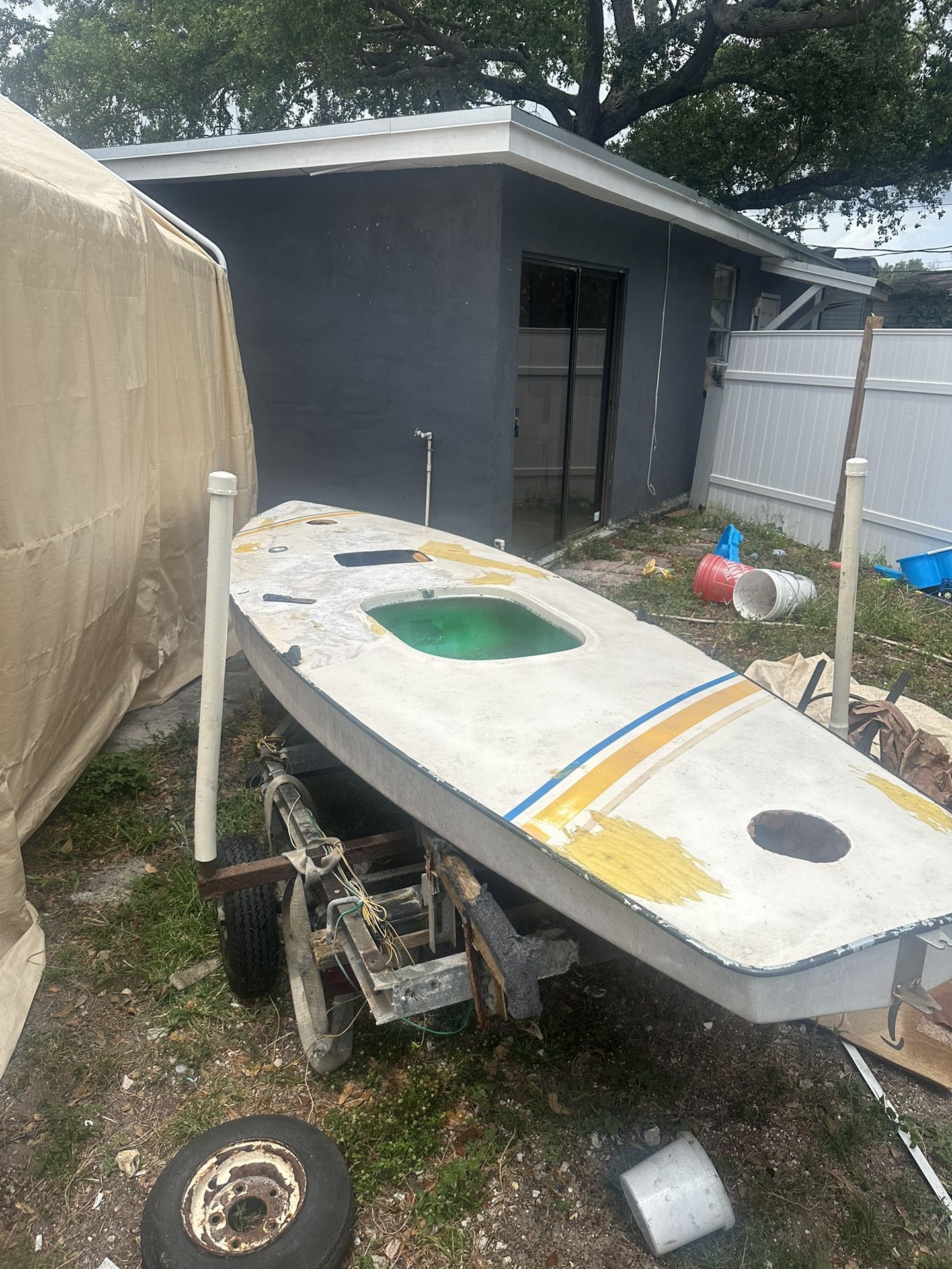 Sunfish Skiff Build W/trailer And Transom