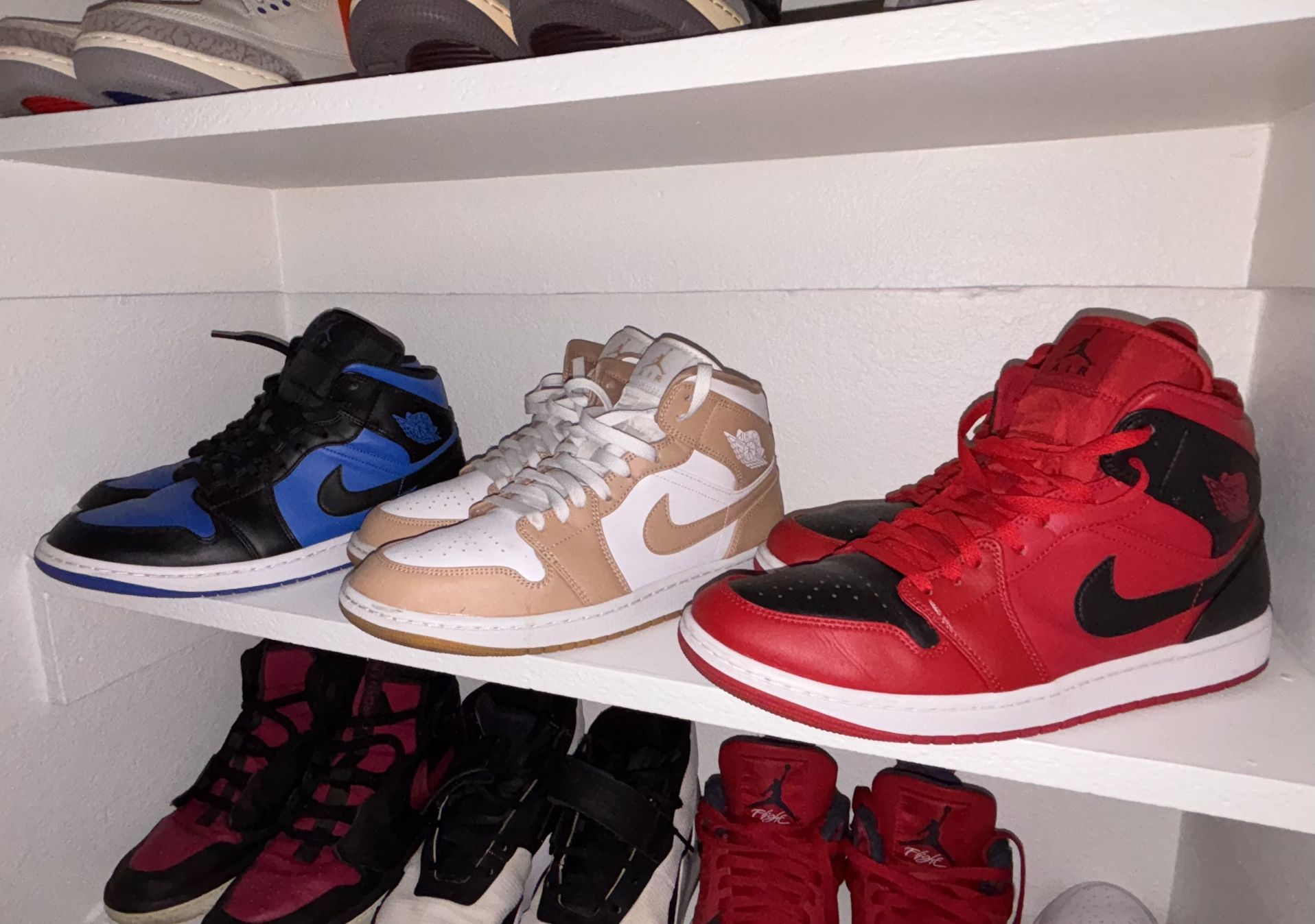 3 Air Jordan 1 Pairs Size 11 Men’s,I’m Used Two Times Only, $270 For All