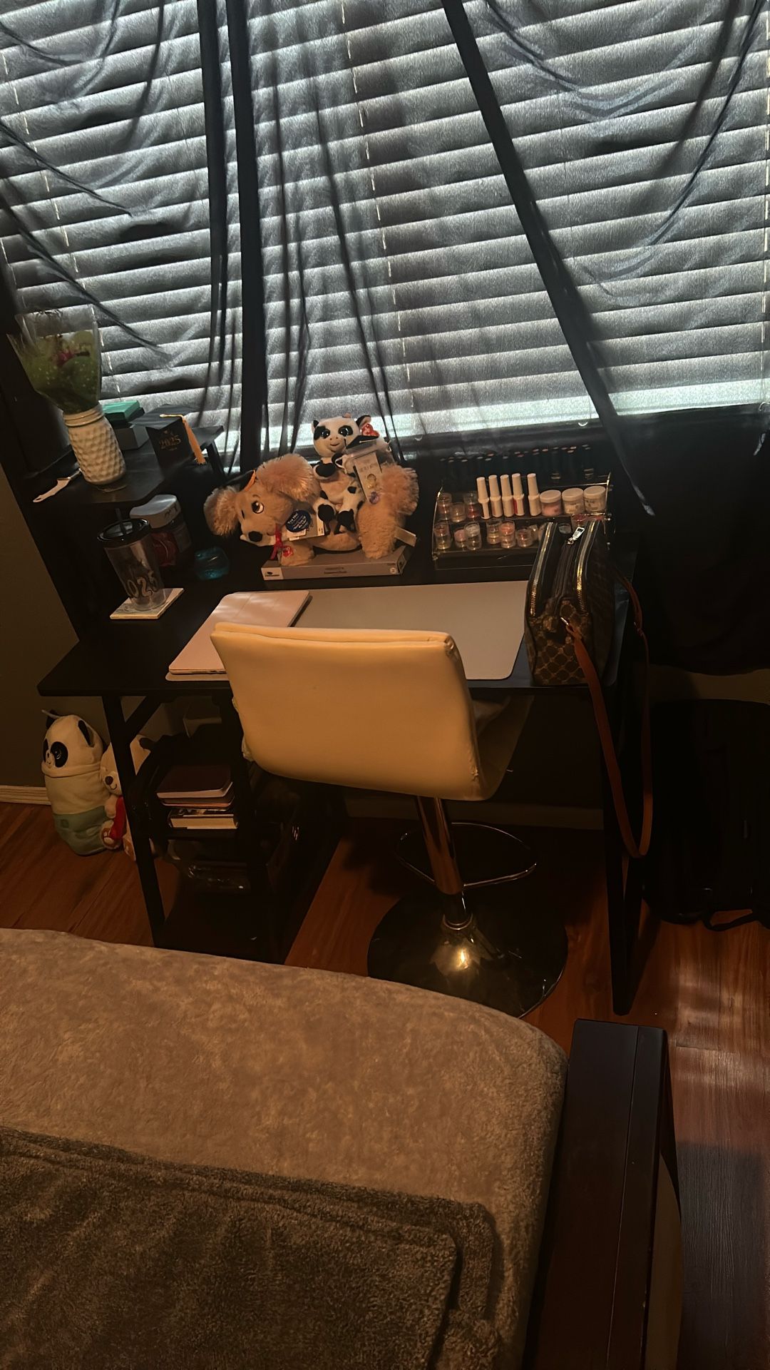 Black desk