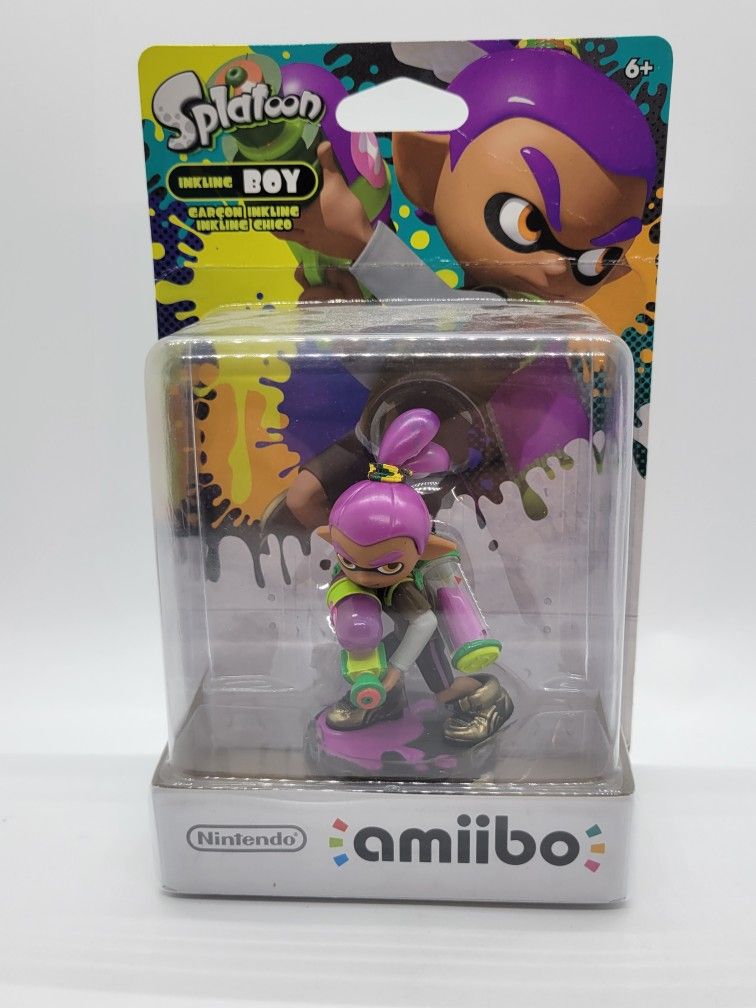 Nintendo Splatoon Inkling Boy Amiibo Purple Variant Figure