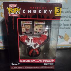 Funko bitty pop chucky and Tiffany
