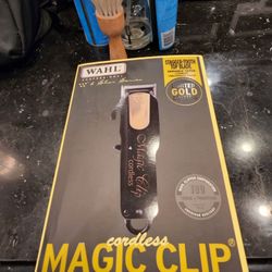 Wahl Professional 5 Star Edition Cordless Magic Clip Black and Gold