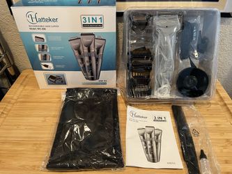 NEW Hair Trimmer 3 in 1 Professional Electric LED Display USB Charge RFC-690 
