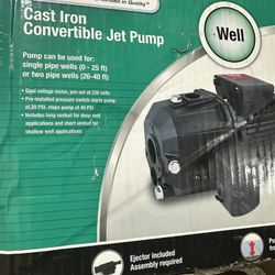 Well Pump Brand New 1/2 Hp 8.5 Gpm 