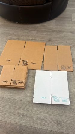 📦 Mixed Corrugated Shipping Boxes – 11 PCS (Assorted Sizes)  🆕 Condition: Brand New • Total: 11 boxes • Never used • Flat-packed for easy storage • 