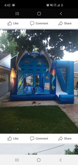 Newly reduced quick sale dolphin bounce house 1250