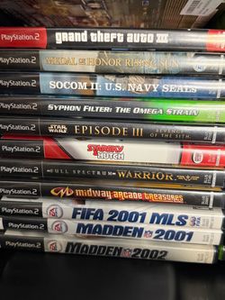 PS2 Games – $8  Each – FIRM PRICE