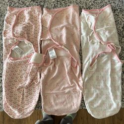 3-Pack Organic Baby Swaddle Sleep Sacks - Newborn (0-3 Months) - Angelic pattern