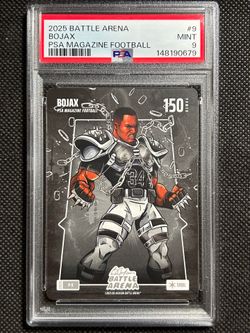 2025 BO JACKSON BATTLE ARENA PROMO PSA MAGAZINE FOOTBALL #9 BOJAX PSA 9 MINT