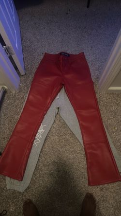 Real leather flares