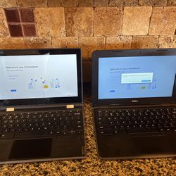 2 Chromebook Laptops 