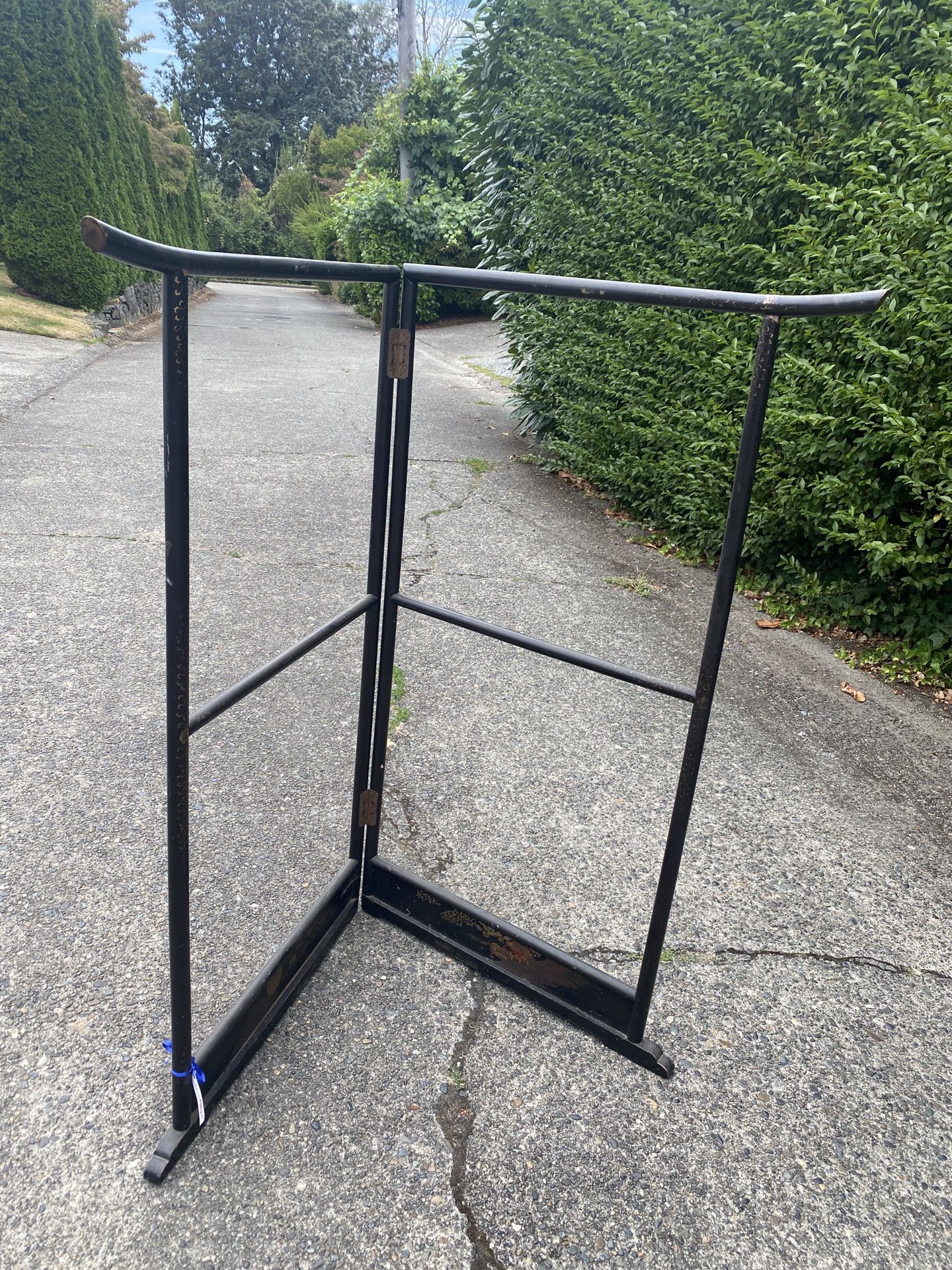 Vintage Japanese Kimono Rack Black