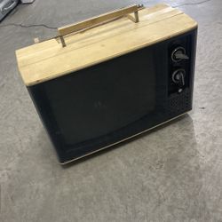Old TV Black And White 14” Working 