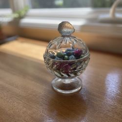 Vintage pressed Glass candy dish