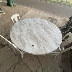Small Medium White Table 