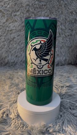 🇲🇽 Mexico 20oz Stainless Steel Tumbler | Custom Design | Hot & Cold Cup