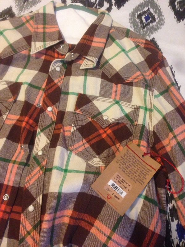 True religion plaid shirt 3x