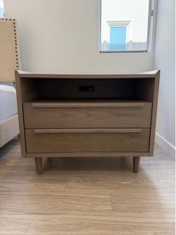 Crate & Barrel Bedside Table