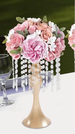 Gold crystal wedding centerpieces $8 each new 40 available