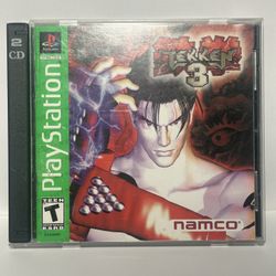 Tekken 3 Sony PlayStation 1 PS1 Namco 1998 Fighting Game NTSC SLUS-00402