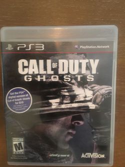 Sony PlayStation ps3 call of duty ghosts