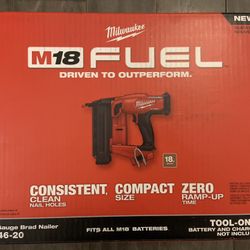 M18 FUEL 18 Gauge Brad Nailer NEW