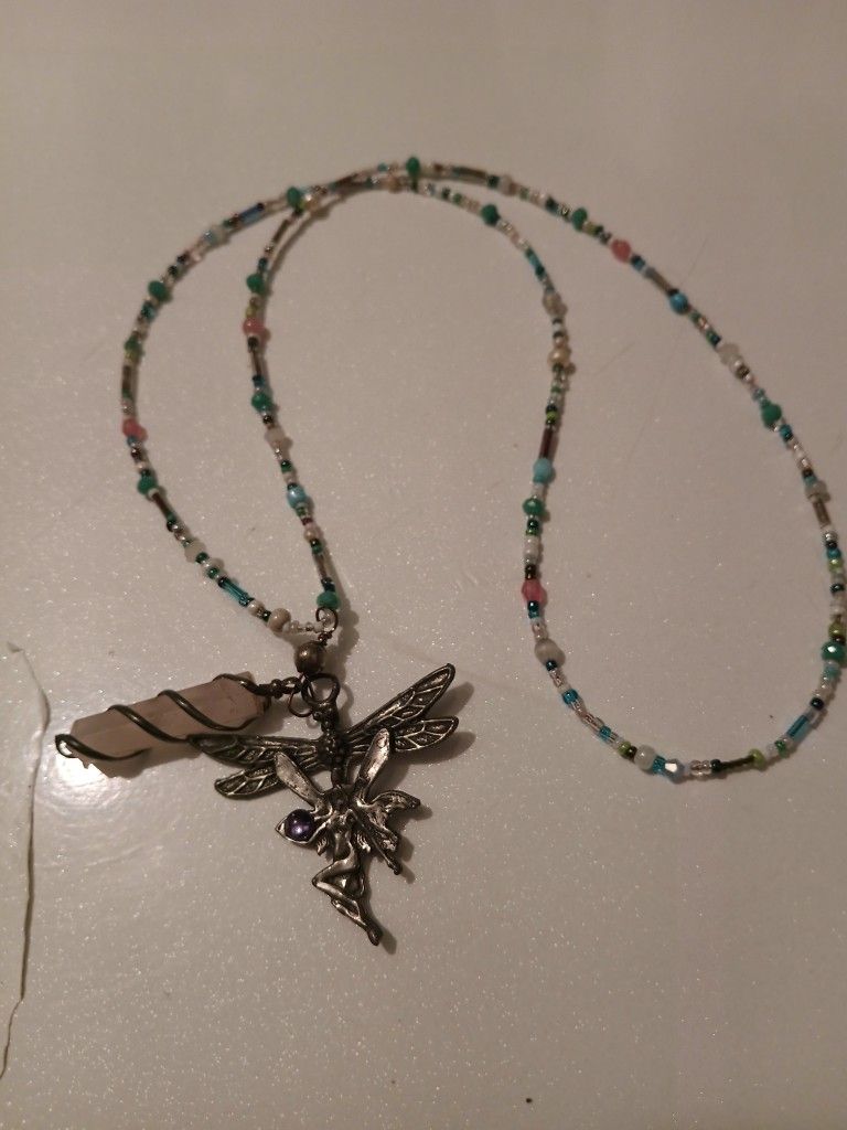 Charm Quartz Beaded Necklace