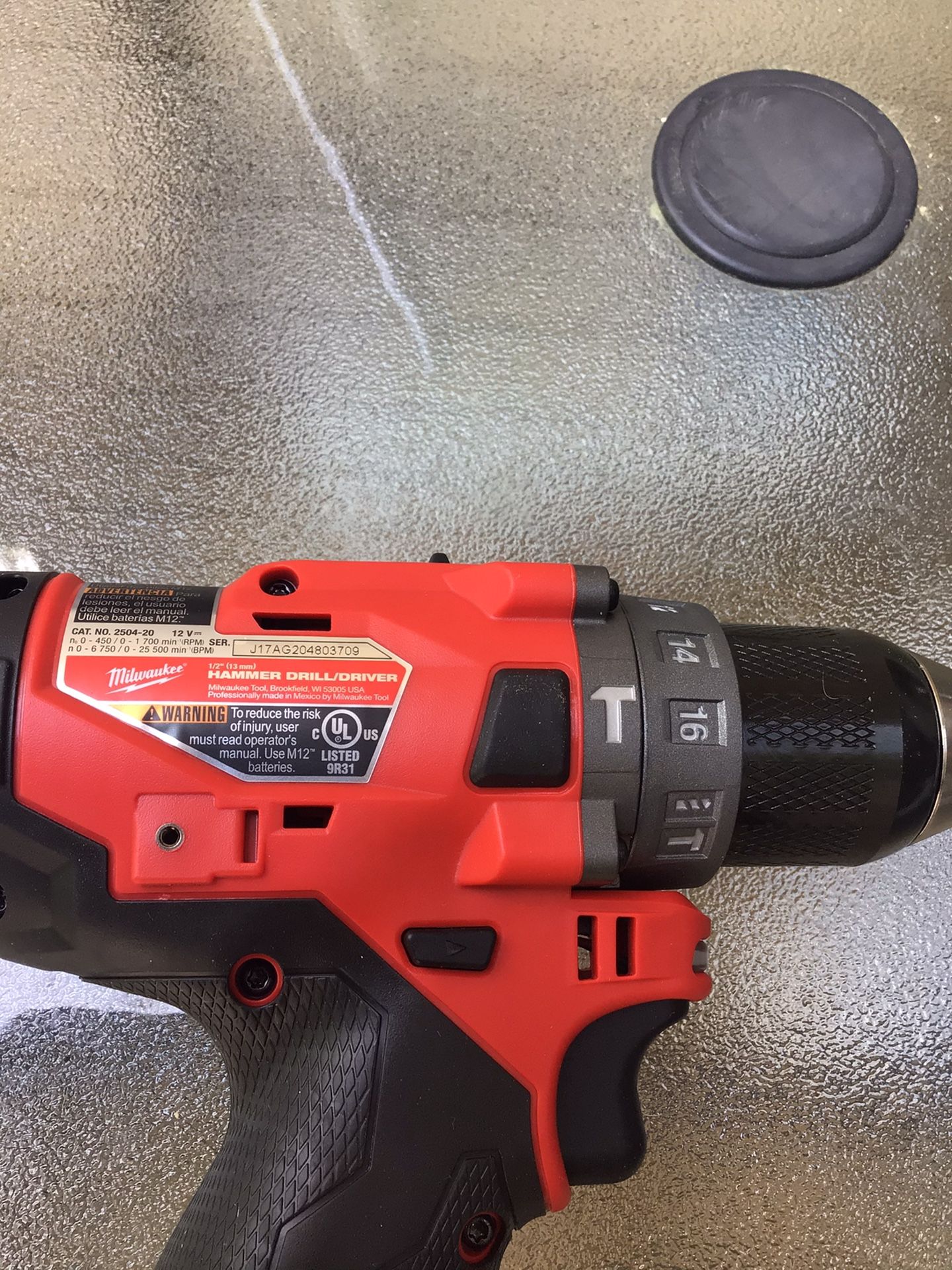 Milwaukee 2504-20 M12 FUEL 12-V Brushless Cordless 1/2 in. Hammer Drill and Driver (Tool-Only)