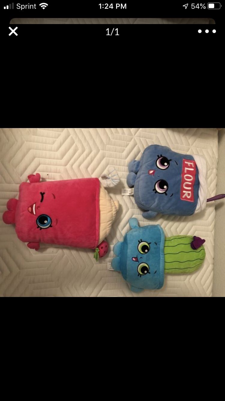 Large Shopkins stuffed animals