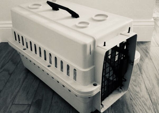 CLEAN Dog pet crate - very easy to carry.