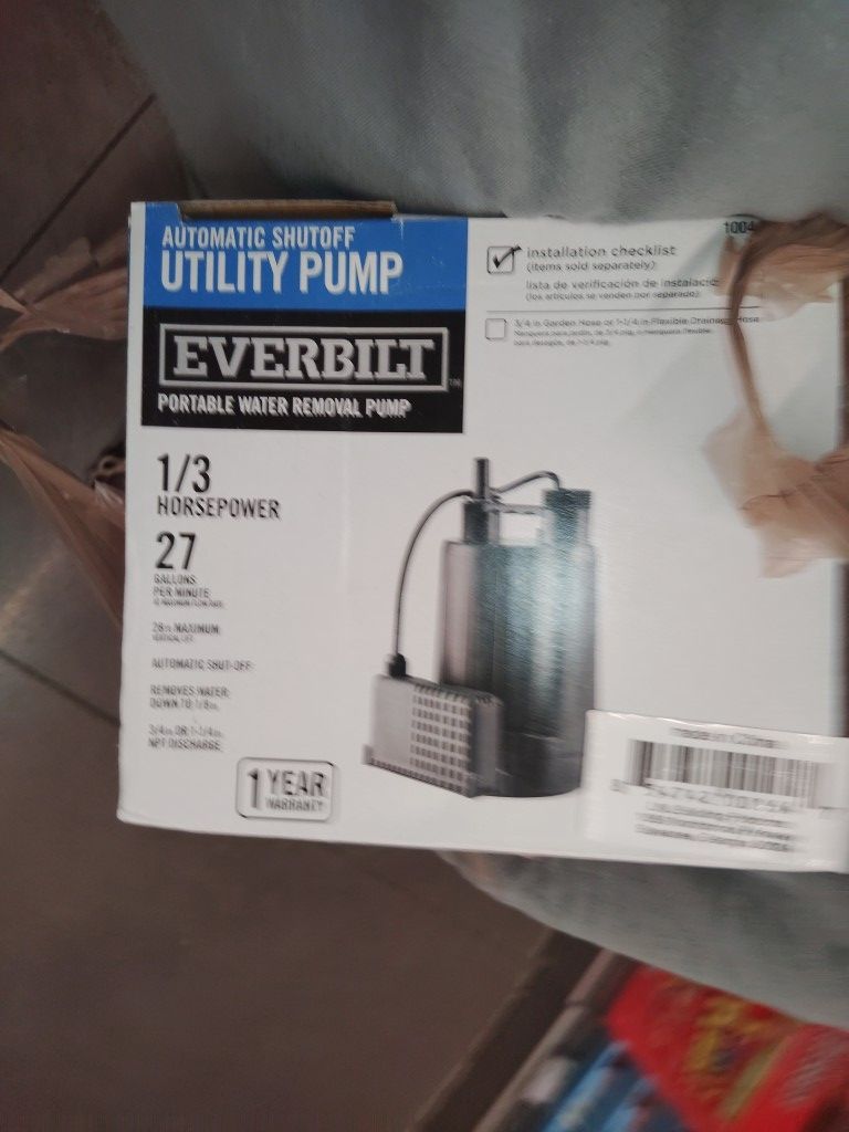 Everbilt Portable Water Removal Pump