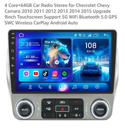 4 Core+64GB Car Radio Stereo for Chevrolet Chevy Camaro 2010-2015 Upgrade 9inch Touchscreen Support