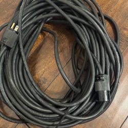 100ft heavy Duty electric electrical copper wire Extension Cord SO cord 12/3 12awg 15A Up To 20A for Dj Live music construction power tools production
