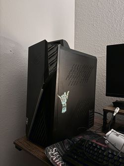 Pc Monitor Keyboard Mouse Headset 