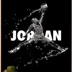 Jumpman Legacy Jordan In Motion Wall Tapestry 16"x 24"