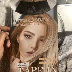Tape In Haïr Extension Human Hair 14 Inch 20pcs 