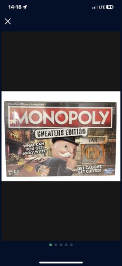 Monopoly Game Cheaters Edition Board Game Ages 8 and Up New Sealed Board Games 