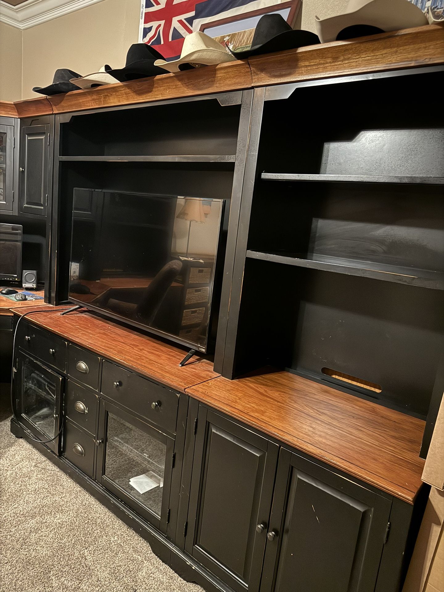 9 Piece Corner Desk Wall Unit