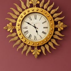 25" Golden Wall Clock 