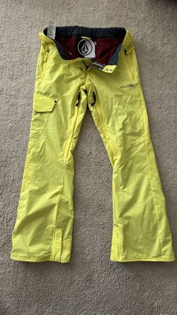 Volcom Women’s Snow Pants – LG – Yellow – Like New