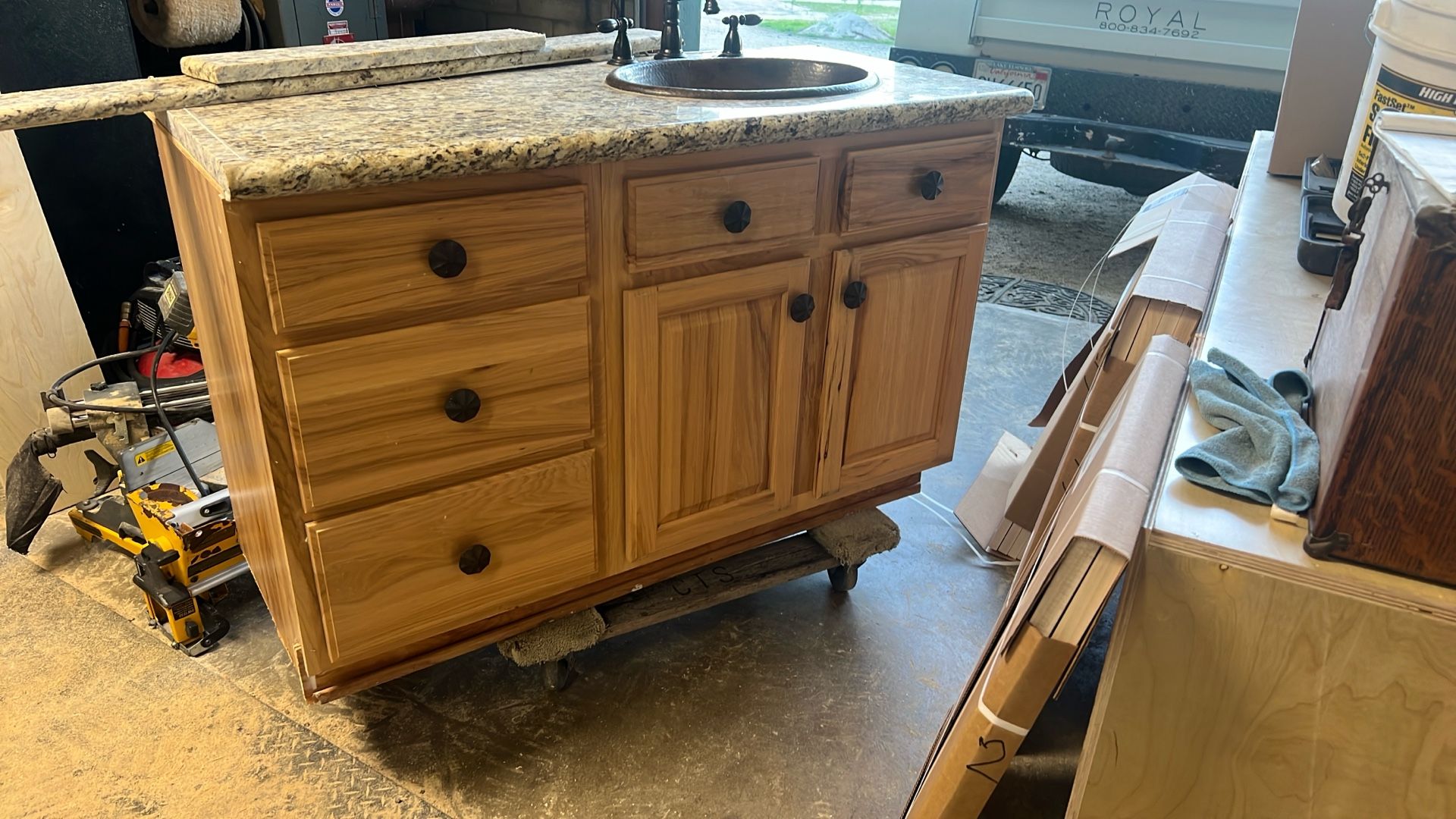 Bathroom Cabinet With Countertop And Sink
